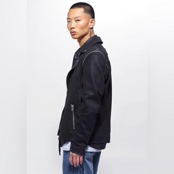 NEW Mens’ Classic Leather Biker Jacket Size S - Picture 16 of 16